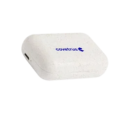 Covetrus Vounel Écouteurs sans fil Bluetooth 5.0 en paille de blé